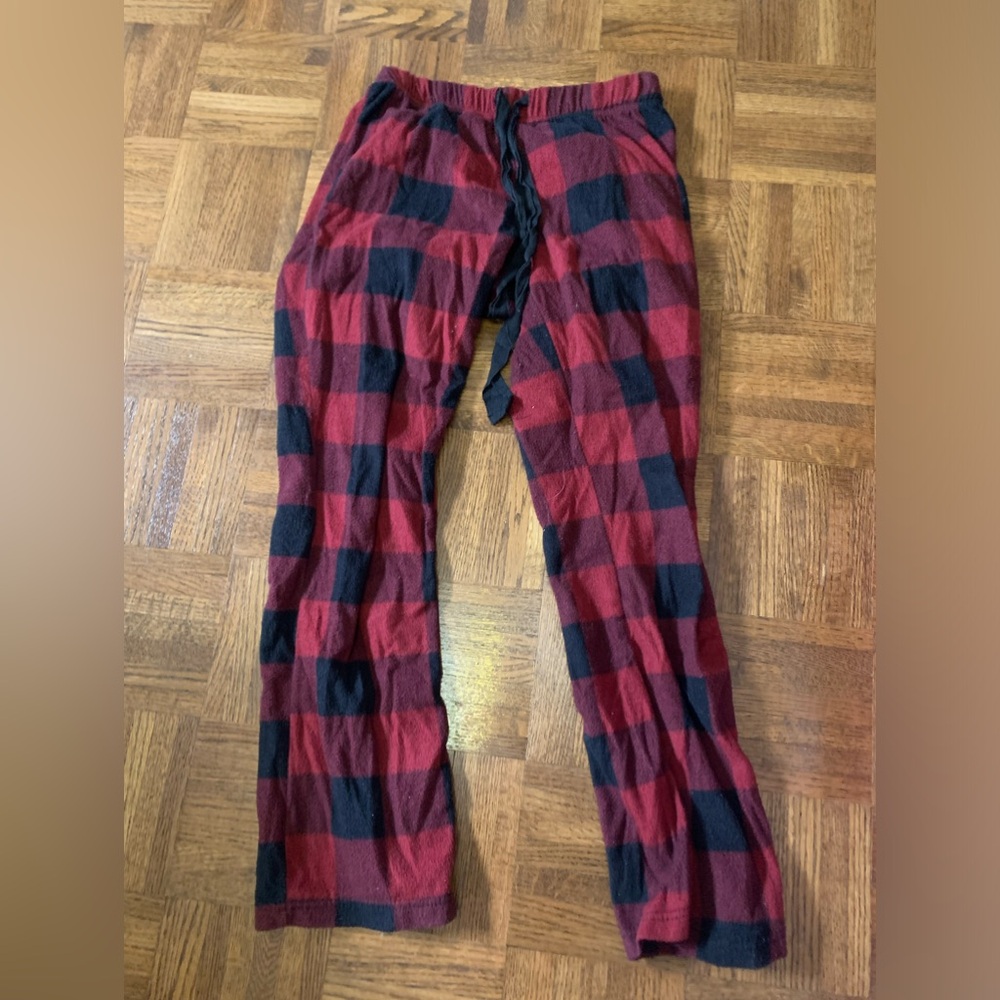 Fuzzy Plaid Pj pants size Small